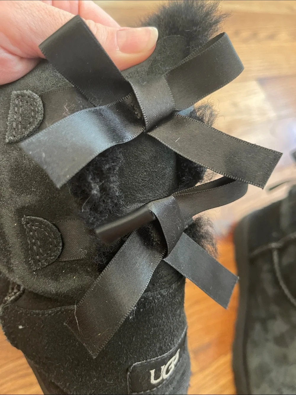 UGG black suede